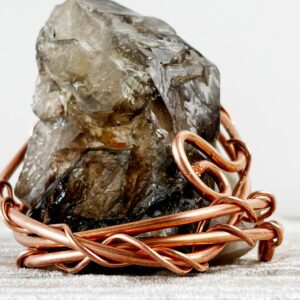 Elestial Smoky Quartz Copper Decor