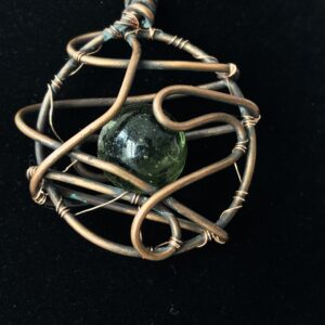 Gaia Stone Caged in Copper